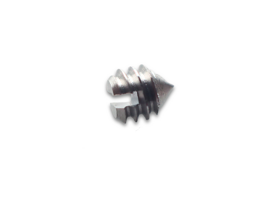 M 1.7 x 2.0 Set Screw, Slotted, Cone Tip, SUS