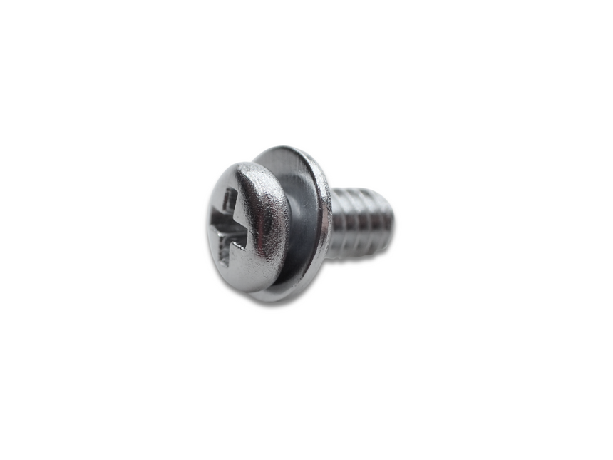 Cabeça chata M 2.0 x 4.0, Phillips, ponta plana, microcabeça com arruela nº 1, SUS